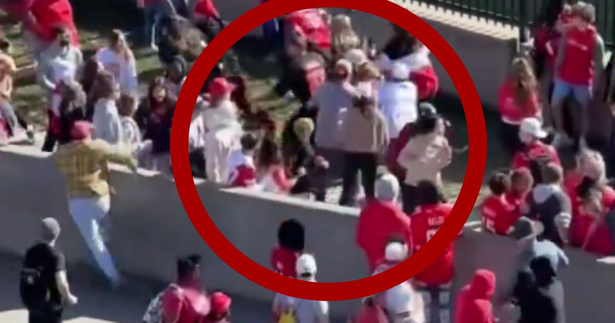 New video footage appears to show Kansas City Chiefs fans chasing down a suspect following a shooting at the end of the Super Bowl parade in Kansas City, Missouri, on Wednesday.