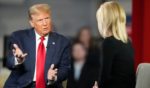 Donald Trump speaking Laura Ingraham at a town hall event