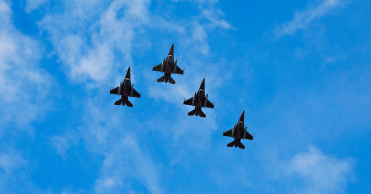 F-16s participate in a flyover before the Dec. 3 game between the Tennessee Titans and the Indianapolis Colts at Nissan Stadium in Nashville, Tennessee.