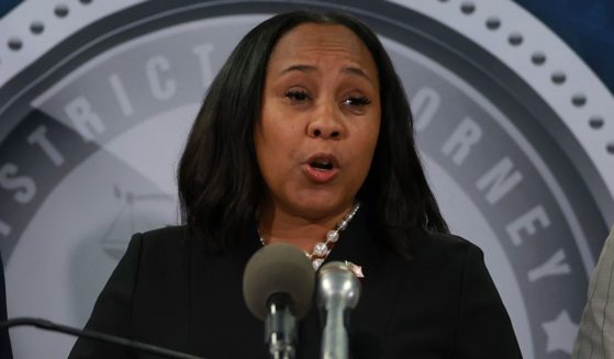 Fulton County District Attorney Fani Willis speaks during a news conference at the Fulton County Government building on Aug. 14, 2023, in Atlanta, Georgia