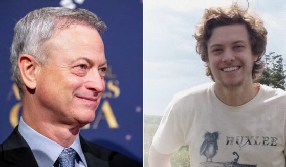 Actor Gary Sinise, left, paid tribute to his late son Mac, right, on Tuesday.