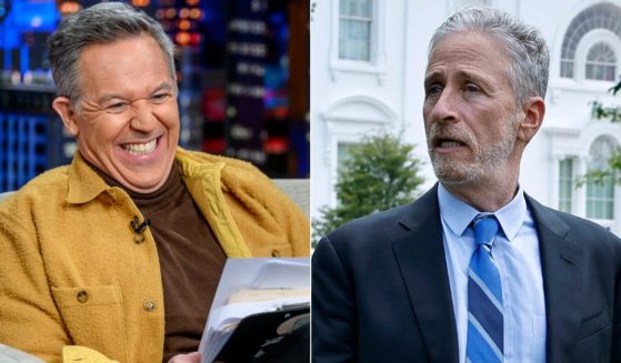 Fox News host Greg Gutfeld, left, trounced Jon Stewart's, right, much hyper premier of "The Daily Show with Jon Stewart" in the ratings.