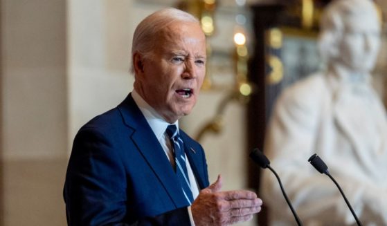 President Joe Biden speaks at the National Prayer Breakfast in Statuary Hall, Thursday, in Washington, D.C.