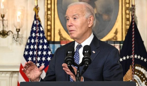 President Joe Biden speaks about the special counsel report in the Diplomatic Reception Room of the White House in Washington on Thursday.