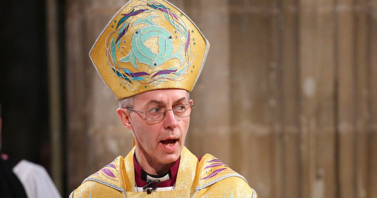 The Archbishop of Canterbury Most Reverend Justin Welby. Welby responded to claims that claims that the Church of England is a “conveyor belt” using baptisms as a ticket for asylum seekers to stay in Great Britain.