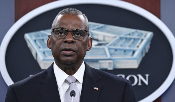 Defense Secretary Lloyd Austin takes questions during a news conference at the Pentagon in Washington on Feb. 1.
