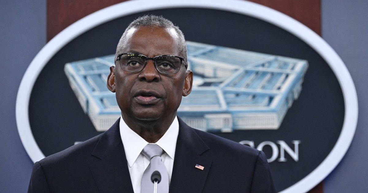 Defense Secretary Lloyd Austin takes questions during a news conference at the Pentagon in Washington on Feb. 1.
