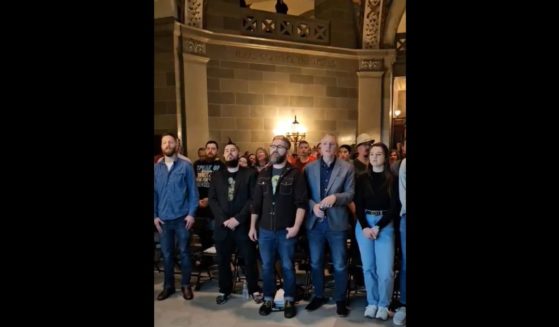 Pro-life Christians in Missouri sing in the state Capitol.