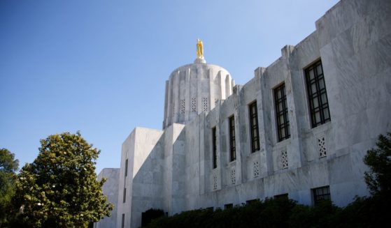 The Oregon state Capitol is pictured in Salem, Oregon.