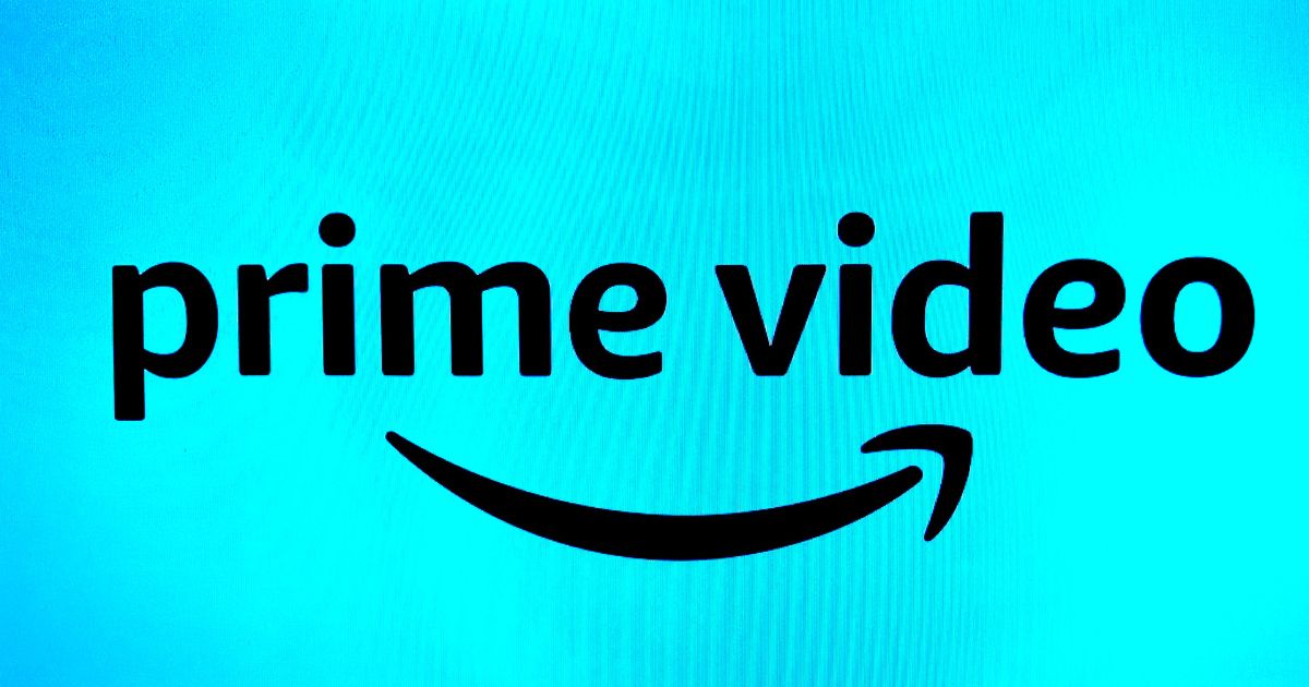 A video screen showing the logo of Amazon's Prime Video.