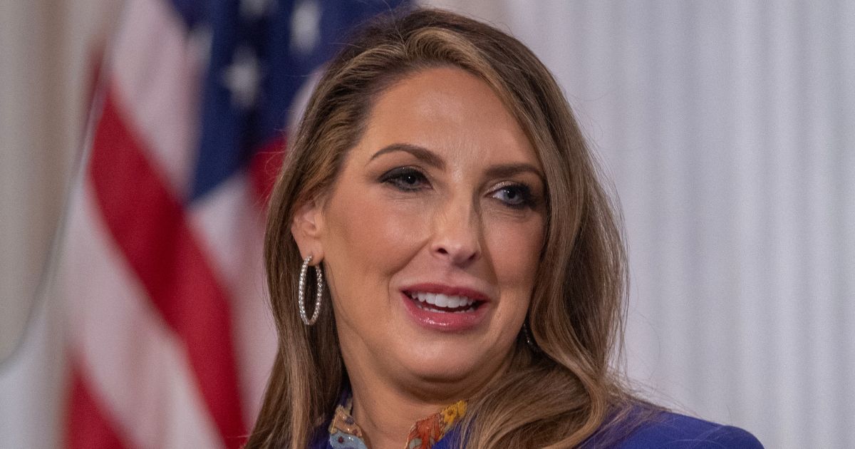 RNC Chairwoman Ronna McDaniel, seen in an April 2023 photo, has indicated that she intends to step down.