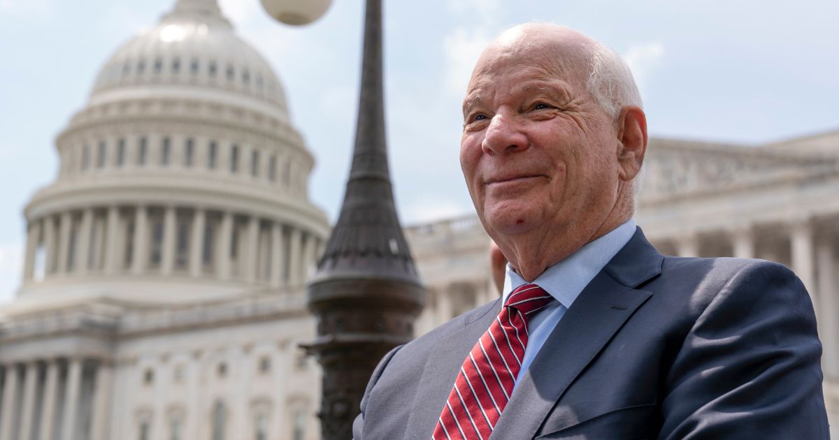 Ben Cardin at a news conference in D.C.
