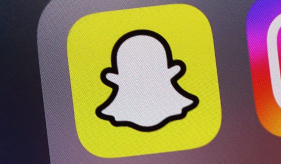 The Snapchat app icon is pictured on Monday.