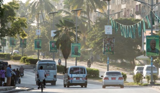 A street is pictured in the town of Zanzibar, Tanzania, on March 20, 2016.
