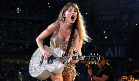 Taylor Swift performs at Accor Stadium in Sydney on Friday.
