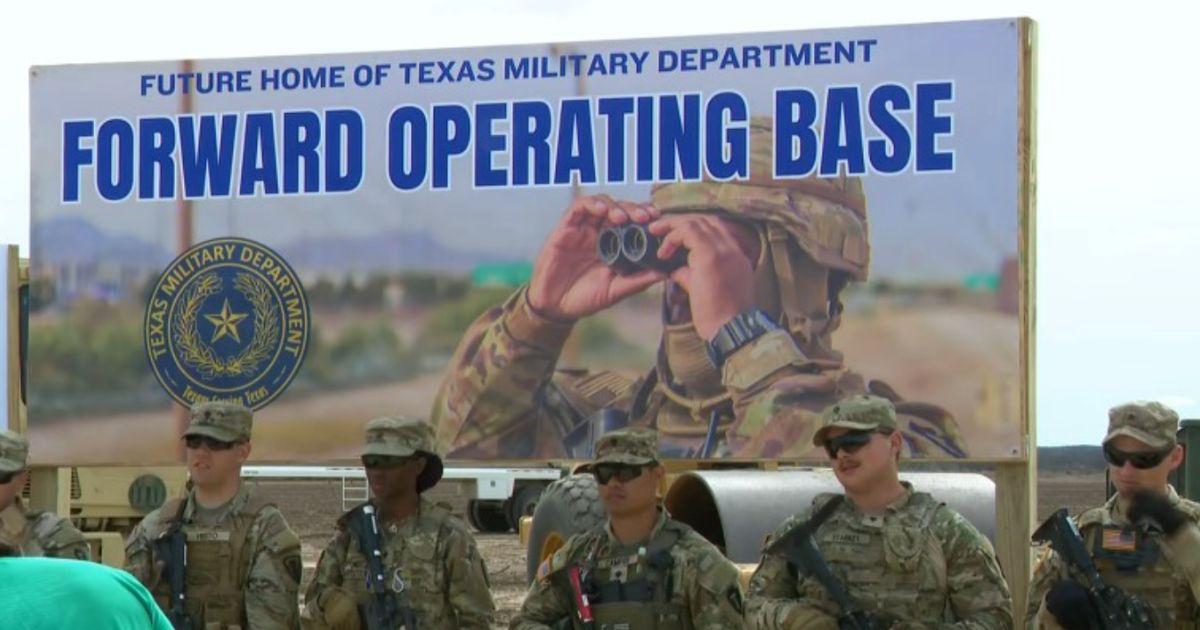 Texas plans to build a forward operating base in Eagle Pass to house soldiers assigned to the area to deal with the border crisis.