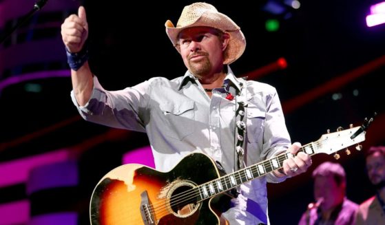 Toby Keith performs onstage during the 2021 iHeartCountry Festival in Austin, Texas, on Oct. 30, 2021.
