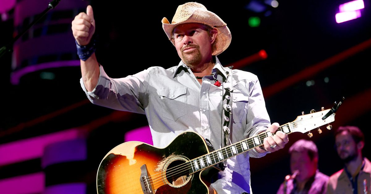 Toby Keith performs onstage during the 2021 iHeartCountry Festival in Austin, Texas, on Oct. 30, 2021.