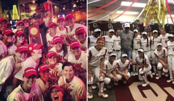 Toby Keith and the University of Oklahoma softball team