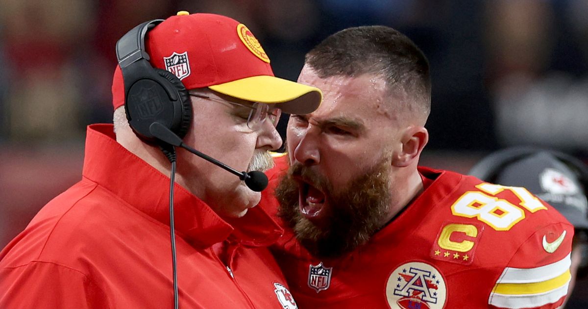 During Super Bowl LVIII on Sunday, many were shocked when Kansas City Chiefs tight end Travis Kelce yelled at and pushed head coach Andy Reid on the sidelines.