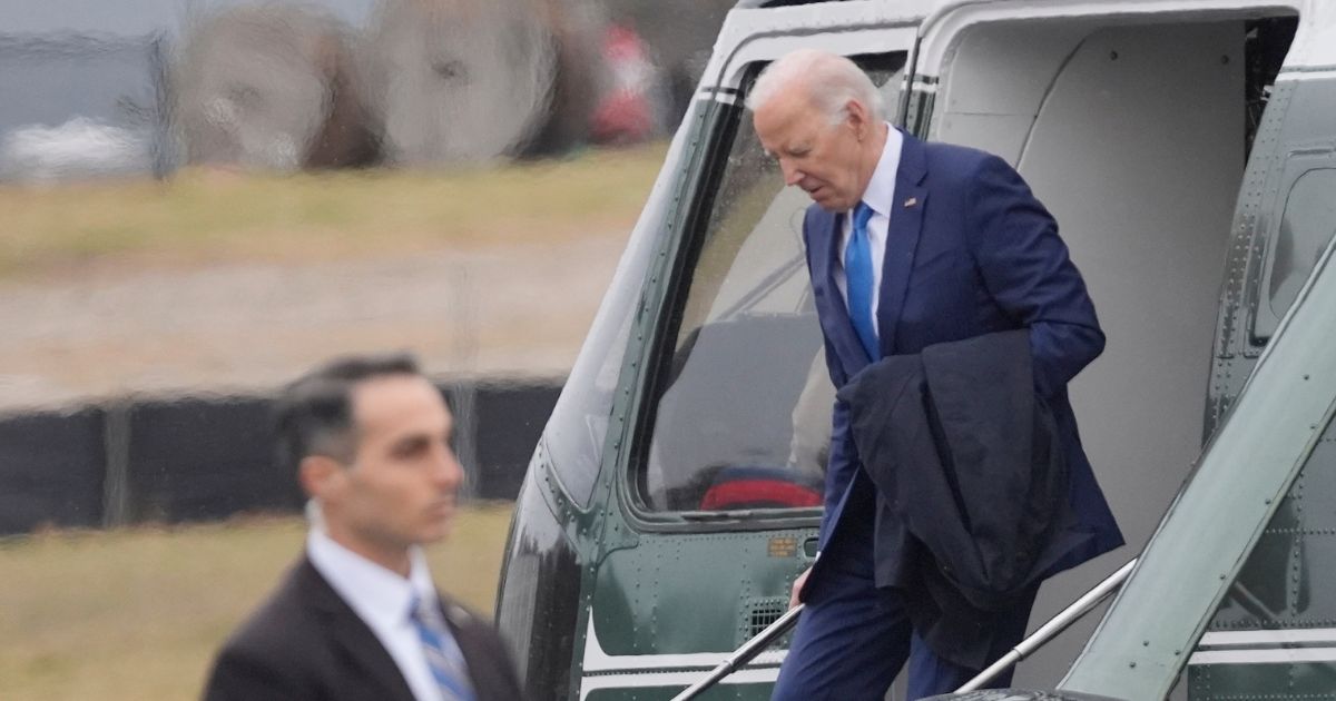 President Joe Biden arriving at Walter Reed National Military Medical Center