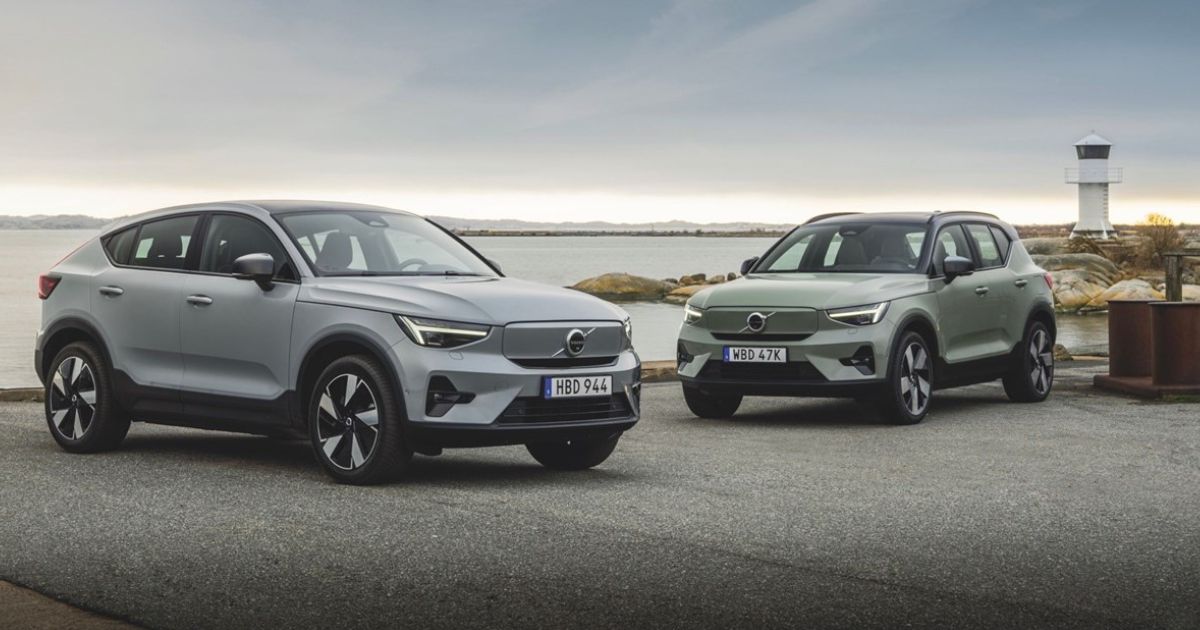 the Volvo C40 Recharge and XC40 Recharge