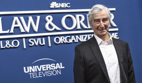 Actor Sam Waterston attends the NBCUniversal "Law & Order" press junket in New York on Feb. 16, 2022.