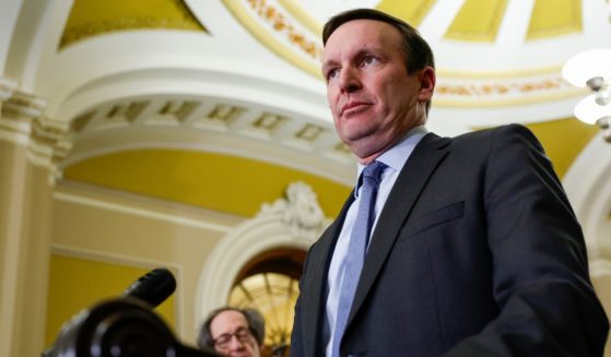 Sen. Chris Murphy speaks at a news conference at the U.S. Capitol on Tuesday in Washington, D.C.