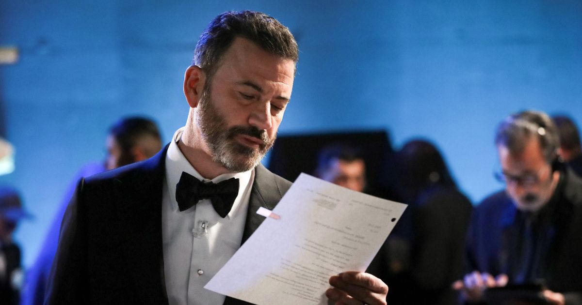 In this handout photo provided by A.M.P.A.S., Jimmy Kimmel is seen backstage during the 95th Annual Academy Awards on March 12, 2023 in Hollywood, California.