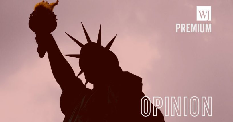 The Statue of Liberty is seen in this stock image.