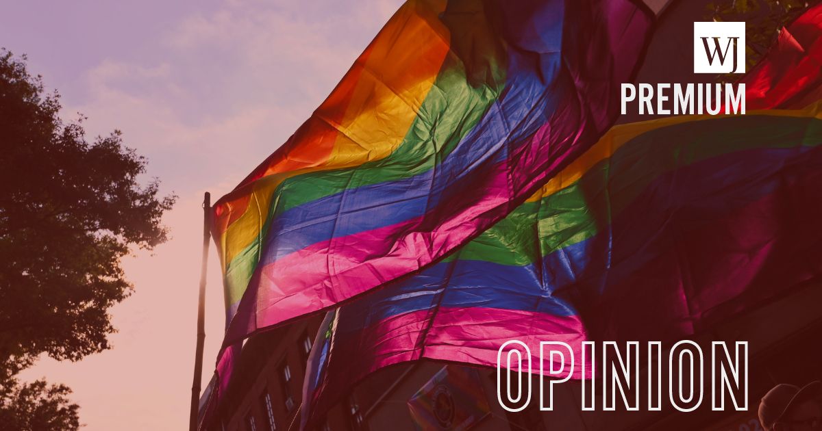 A person holds rainbow flags during a rally in New York on June 28, 2019.