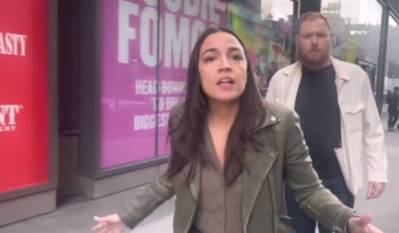 Rep. Alexandira Ocasio-Cortez was followed by a group of pro-Palestinian protesters in New York City on Monday, and she was unhappy with the attention