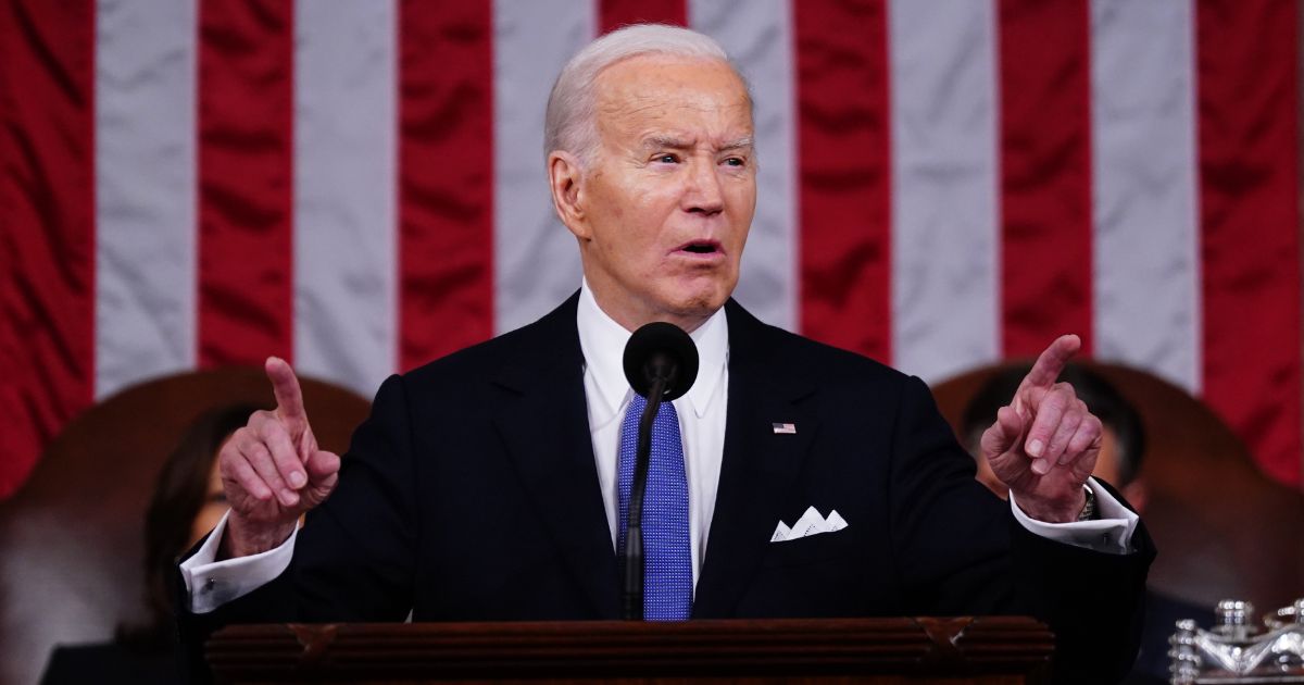 President Joe Biden delivers the annual State of the Union address before a joint session of Congress in the House chamber at the Capitol on Thursday.