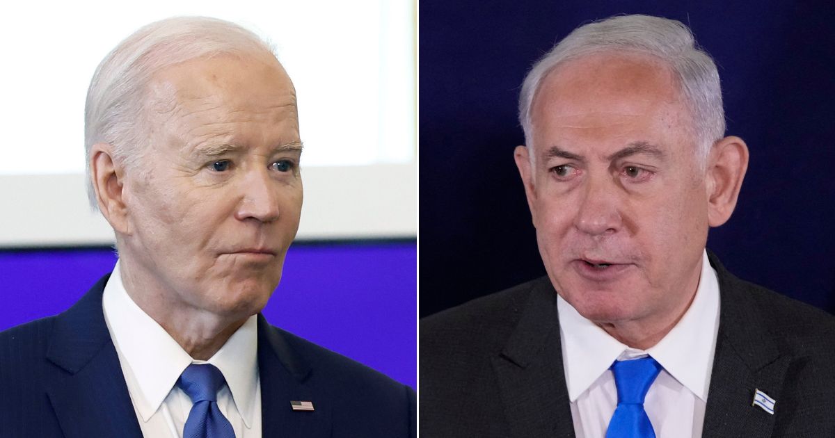 President Joe Biden, left, has been at odds with Israeli Prime Minister Benjamin Netanyahu, right.