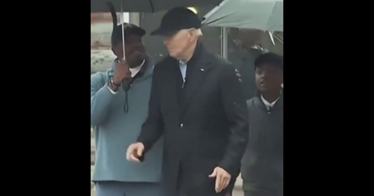 An awkward video of President Joe Biden in Michigan became a funny meme shared by former President Donald Trump.