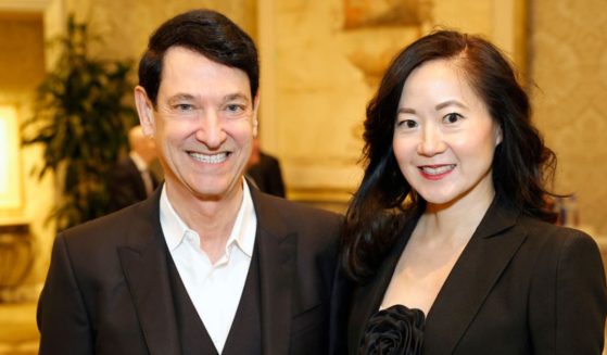 Angela Chao (right) and her husband, Jim Breyer, attended the Jan. 12 AFI Awards Luncheon in Los Angeles.