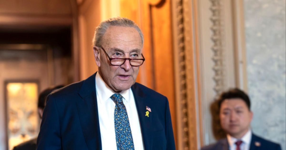 Senate Majority Leader Chuck Schumer departs the Capitol in Washington D.C. on Thursday after saying he believes Israeli Prime Minister Benjamin Netanyahu has "lost his way" and is an obstacle to peace in the region.