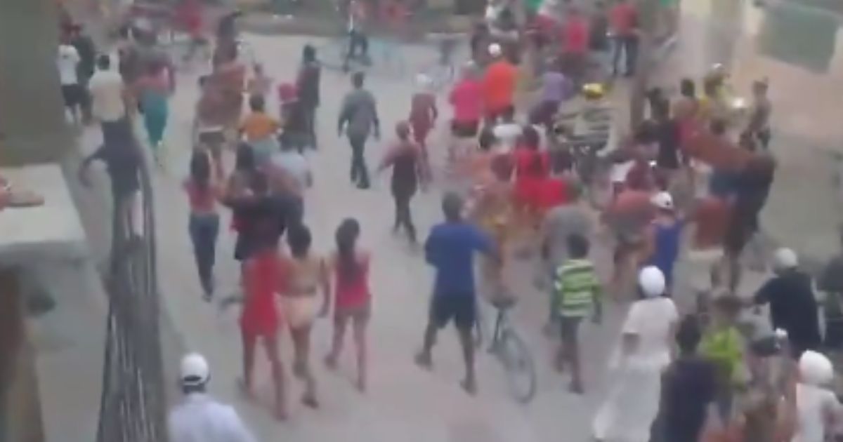 On Sunday, protesters took to the streets in Bayamo, Cuba.