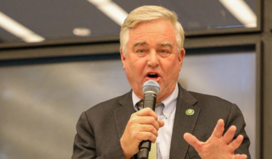 Democratic Rep. David J. Trone of Maryland is seen in a file photo delivering remarks during the National Second Chance Townhall at Martin Luther King Jr. Memorial Library on April 24, 2023 in Washington, D.C.