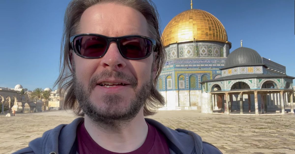 David Wood at the Dome of the Rock