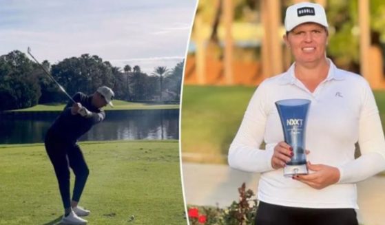The NXXT women’s golf tour announced only athletes who were born female could compete. That means transgender Hailey Davidson will no longer be playing on the tour.