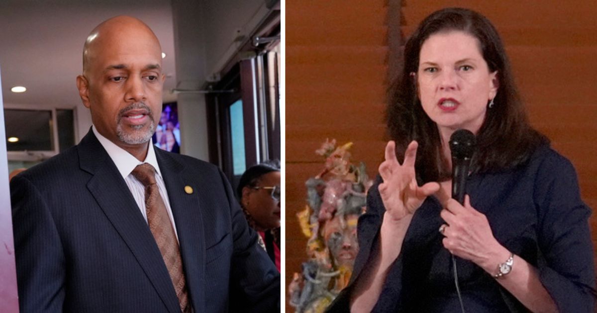 Clayton Harris III, left, candidate for Cook County, Illinois state's attorney, is facing Eileen O'Neill Burke for an open seat to lead the nation's second-largest prosecutor's office.