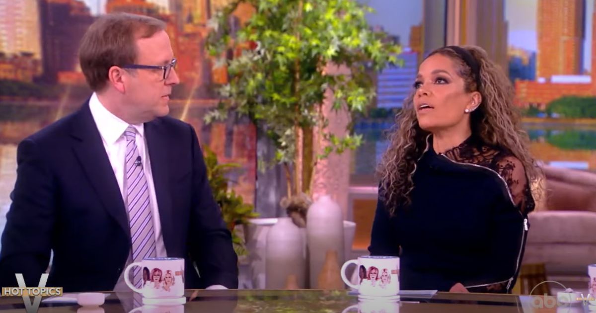 Co-host Sunny Hostin, right, said she wore funeral clothes to "The View."