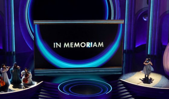 The In Memoriam is seen onstage during the 96th Annual Academy Awards in Hollywood, California, on Sunday. The In Memoriam video, with accompanying dancers, sparked major criticism on social media.