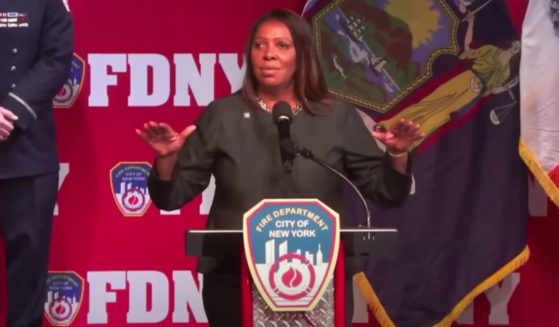 New York State Attorney General Letitia James is booed during an FDNY event.