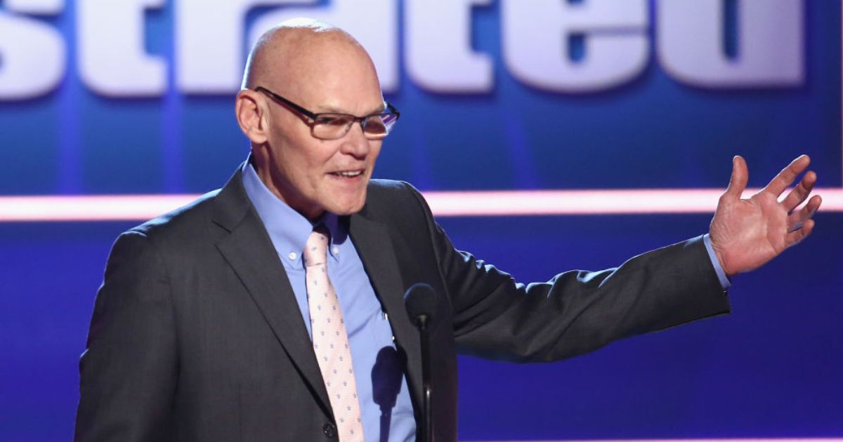 James Carville speaks onstage during the Sports Illustrated 2018 Sportsperson of the Year Awards Show, Dec. 11, 2018, in Los Angeles.