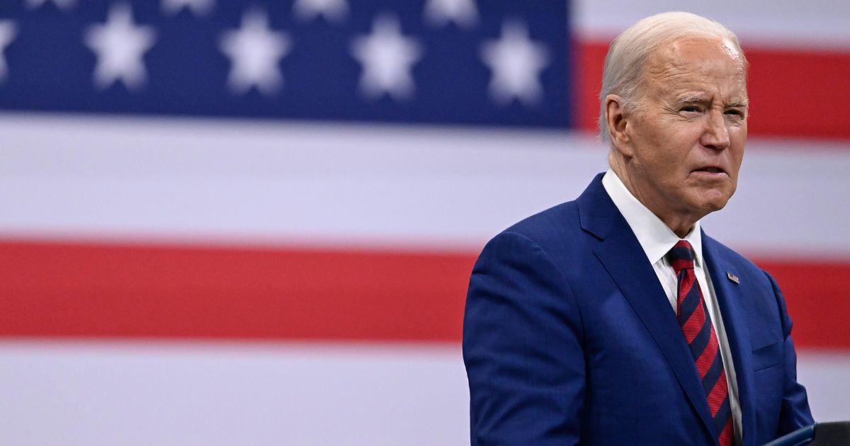Joe Biden delivering a speech in North Carolina