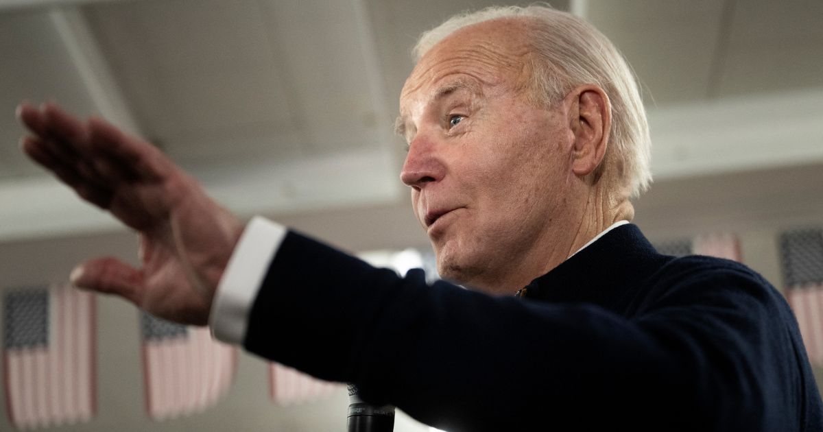 President Joe Biden speaks during a campaign field office opening in Manchester, New Hampshire, on Monday.