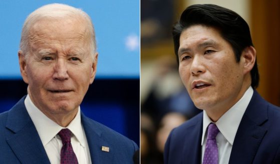 During his testimony before the House Judiciary Committee on Tuesday, Special Counsel Robert Hur, right, admitted President Joe Biden, left, kept classified documents due to "pride and money."