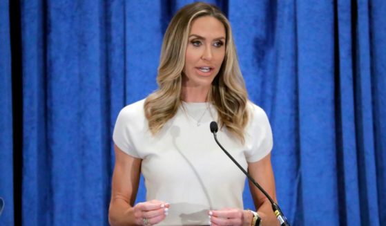 Lara Trump, the newly elected co-chair of the Republican National Committee, gives an address during the general session of the RNC Spring Meeting on March 8 in Houston.